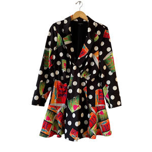 Polka Dot Mini Dress with Colorful Accents